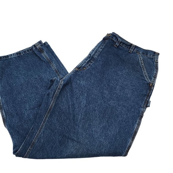 Carhartt Mens carpenter Jeans size 44 x 32 WORK Jeans - Picture 1 of 3